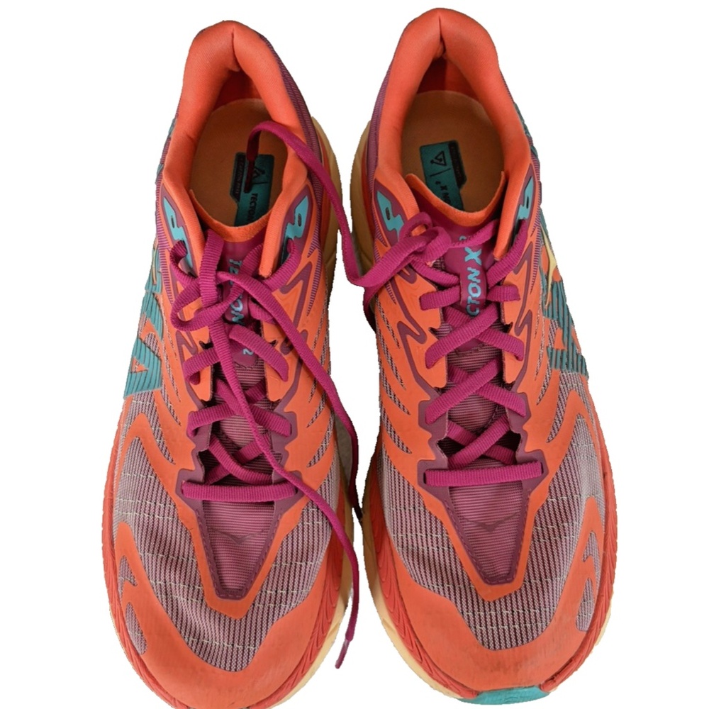 HOKA ONE ONE Tecton X 2 Cherries Jubilee Flame Trail Race Sneaker Womens 10.5B - Picture 7 of 12